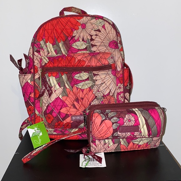 Vera Bradley Backpack and Wallet - Picture 1 of 10
